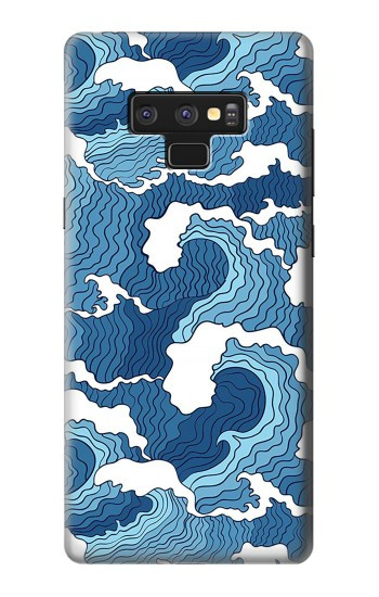 W3751 Wave Pattern Case Cover Custodia e Flip Case per Note 9 Samsung Galaxy Note9