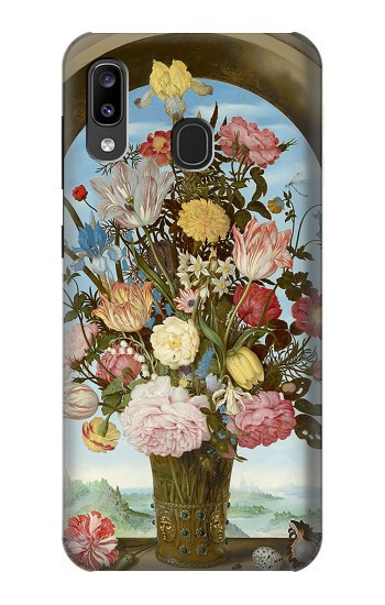 W3749 Vase of Flowers Case Cover Custodia e Flip Case per Samsung Galaxy A20, Galaxy A30