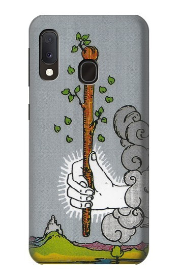 W3723 Tarot Card Age of Wands Case Cover Custodia e Flip Case per Samsung Galaxy A20e