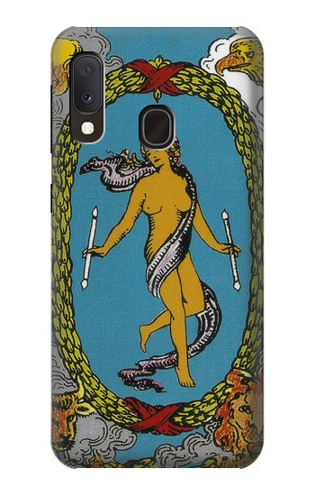 W3746 Tarot Card The World Case Cover Custodia e Flip Case per Samsung Galaxy A20e