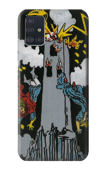 W3745 Tarot Card The Tower Case Cover Custodia e Flip Case per Samsung Galaxy A51 5G