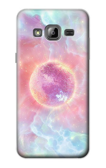 W3709 Pink Galaxy Case Cover Custodia e Flip Case per Samsung Galaxy J3 (2016)