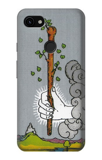 W3723 Tarot Card Age of Wands Case Cover Custodia e Flip Case per Google Pixel 3a XL