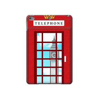 W2059 England British Telephone Box Minimalist Tablet Case Cover Custodia per iPad mini 4, iPad mini 5, iPad mini 5 (2019)