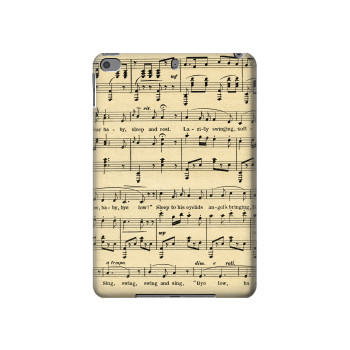 W2504 Vintage Music Sheet Tablet Case Cover Custodia per iPad mini 4, iPad mini 5, iPad mini 5 (2019) W2504 Vintage Music Sheet Tablet Case Cover Custodia per iPad mini 4, iPad mini 5, iPad mini 5 (2019)