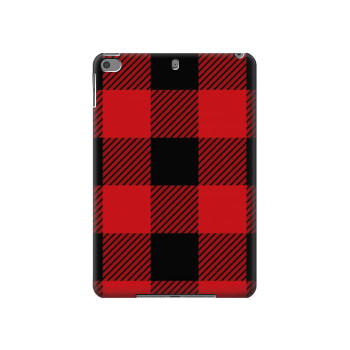 W2931 Red Buffalo Check Pattern Tablet Case Cover Custodia per iPad mini 4, iPad mini 5, iPad mini 5 (2019)