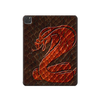 W0663 Cobra Snake Skin Tablet Case Cover Custodia per iPad Pro 11 (2021,2020,2018, 3rd, 2nd, 1st)
