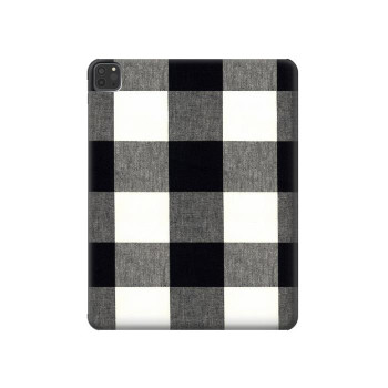 W2842 Black and White Buffalo Check Pattern Tablet Case Cover Custodia per iPad Pro 11 (2021,2020,2018, 3rd, 2nd, 1st)
