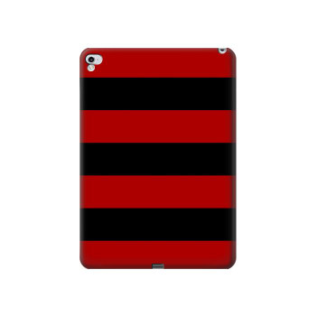 W2638 Black and Red Striped Tablet Case Cover Custodia per iPad Pro 12.9 (2015,2017)