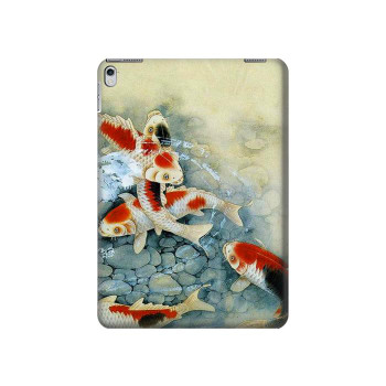 W1654 Koi Carp Fish Art Painting Tablet Case Cover Custodia per iPad 9.7 (2017,2018), iPad 6, iPad 5