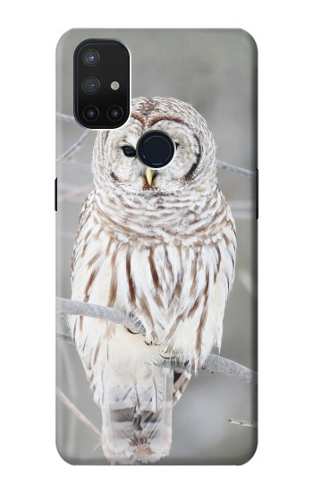 W1566 Snowy Owl White Owl Case Cover Custodia e Flip Case per OnePlus Nord N10 5G