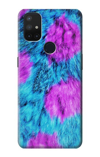 W2757 Monster Fur Skin Pattern Graphic Case Cover Custodia e Flip Case per OnePlus Nord N10 5G