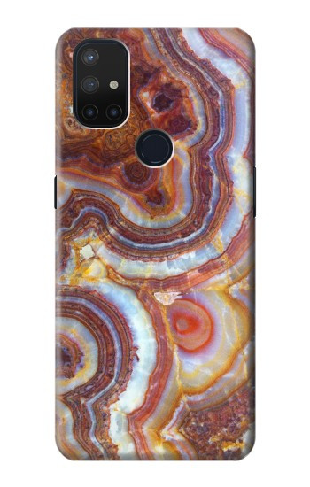 W3034 Colored Marble Texture Printed Case Cover Custodia e Flip Case per OnePlus Nord N10 5G