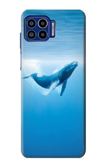W0843 Blue Whale Case Cover Custodia e Flip Case per Motorola One 5G