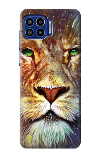 W1354 Lion Case Cover Custodia e Flip Case per Motorola One 5G