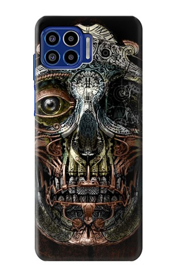 W1685 Steampunk Skull Head Case Cover Custodia e Flip Case per Motorola One 5G