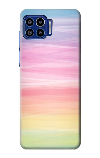 W3507 Colorful Rainbow Pastel Case Cover Custodia e Flip Case per Motorola One 5G