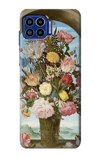 W3749 Vase of Flowers Case Cover Custodia e Flip Case per Motorola One 5G