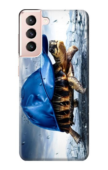 W0084 Turtle in the Rain Case Cover Custodia e Flip Case per Samsung Galaxy S21 5G