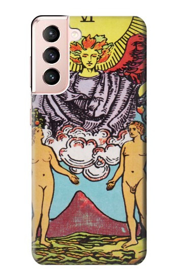 W2763 Lovers Tarot Card Case Cover Custodia e Flip Case per Samsung Galaxy S21 5G