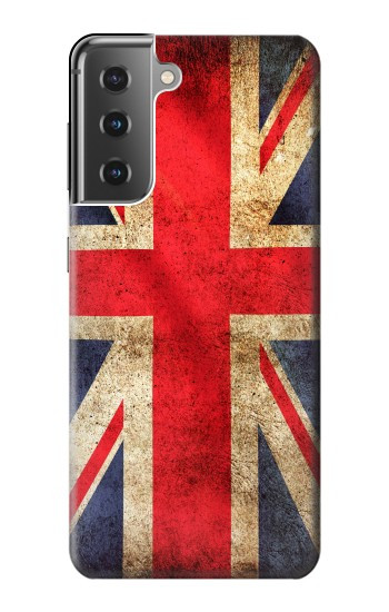 W2303 British UK Vintage Flag Case Cover Custodia e Flip Case per Samsung Galaxy S21 Plus 5G, Galaxy S21+ 5G