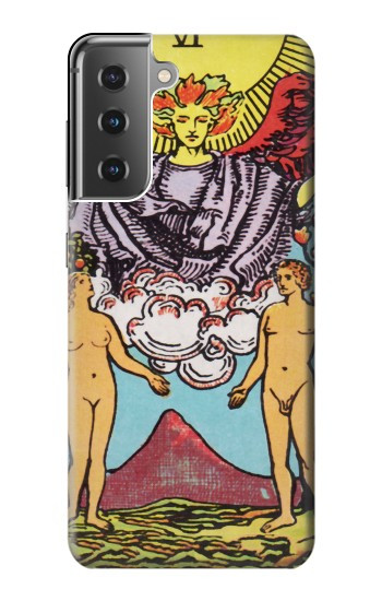 W2763 Lovers Tarot Card Case Cover Custodia e Flip Case per Samsung Galaxy S21 Plus 5G, Galaxy S21+ 5G