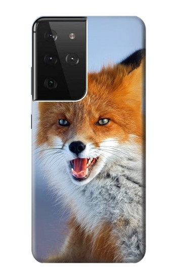 W0417 Fox Case Cover Custodia e Flip Case per Samsung Galaxy S21 Ultra 5G