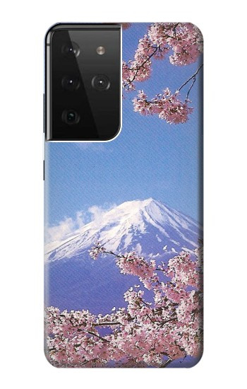 W1060 Mount Fuji Sakura Cherry Blossom Case Cover Custodia e Flip Case per Samsung Galaxy S21 Ultra 5G