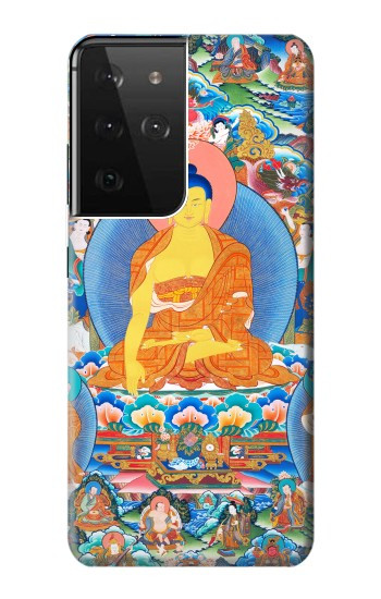 W1256 Buddha Paint Case Cover Custodia e Flip Case per Samsung Galaxy S21 Ultra 5G