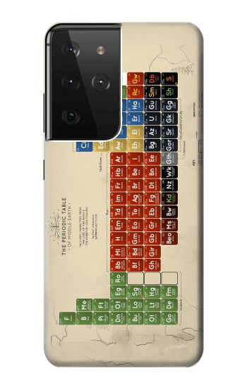 W1695 The Periodic Table of Middle Earth Case Cover Custodia e Flip Case per Samsung Galaxy S21 Ultra 5G