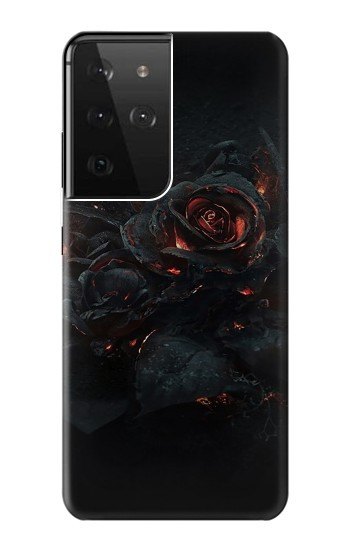 W3672 Burned Rose Case Cover Custodia e Flip Case per Samsung Galaxy S21 Ultra 5G