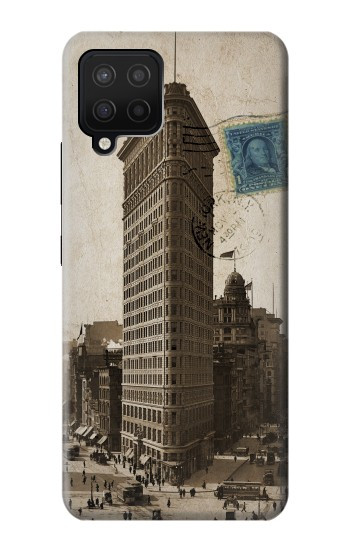 W2832 New York 1903 Flatiron Building Postcard Case Cover Custodia e Flip Case per Samsung Galaxy A12