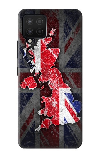 W2936 UK British Flag Map Case Cover Custodia e Flip Case per Samsung Galaxy A12
