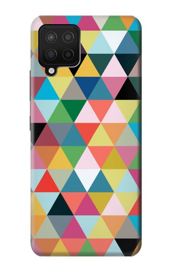 W3049 Triangles Vibrant Colors Case Cover Custodia e Flip Case per Samsung Galaxy A12
