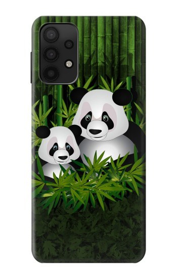 W2441 Panda Family Bamboo Forest Case Cover Custodia e Flip Case per Samsung Galaxy A32 5G