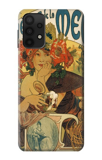 W2740 Alphonse Mucha Bieres De La Muse Case Cover Custodia e Flip Case per Samsung Galaxy A32 5G