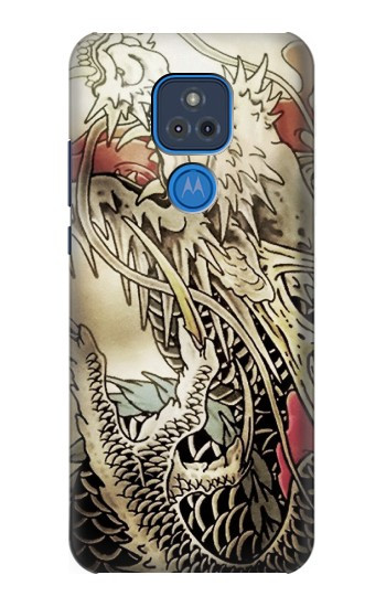 W0122 Yakuza Tattoo Case Cover Custodia e Flip Case per Motorola Moto G Play (2021)