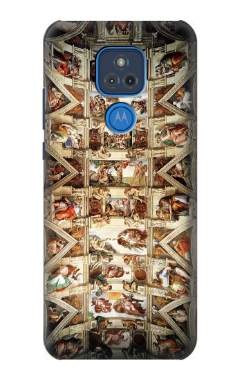 W0177 Michelangelo Chapel ceiling Case Cover Custodia e Flip Case per Motorola Moto G Play (2021)