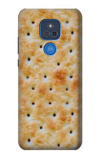 W2987 Cream Cracker Biscuits Case Cover Custodia e Flip Case per Motorola Moto G Play (2021)