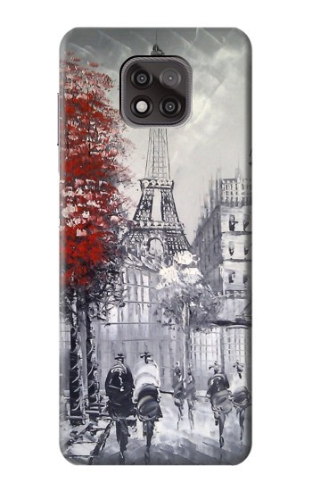 W1295 Eiffel Painting of Paris Case Cover Custodia e Flip Case per Motorola Moto G Power (2021)