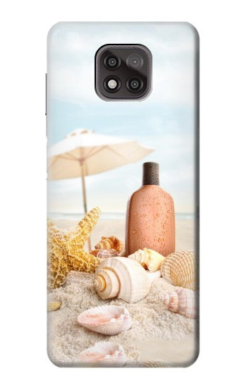 W1425 Seashells on The Beach Case Cover Custodia e Flip Case per Motorola Moto G Power (2021)