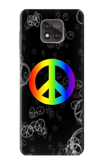 W2356 Peace Sign Case Cover Custodia e Flip Case per Motorola Moto G Power (2021)