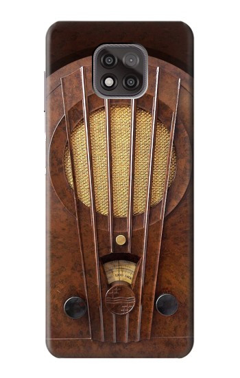 W2655 Vintage Bakelite Deco Radio Case Cover Custodia e Flip Case per Motorola Moto G Power (2021)