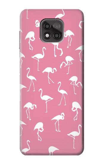 W2858 Pink Flamingo Pattern Case Cover Custodia e Flip Case per Motorola Moto G Power (2021)