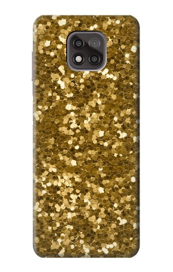W3388 Gold Glitter Graphic Print Case Cover Custodia e Flip Case per Motorola Moto G Power (2021)