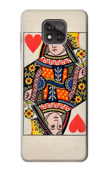 W3429 Queen Hearts Card Case Cover Custodia e Flip Case per Motorola Moto G Power (2021)