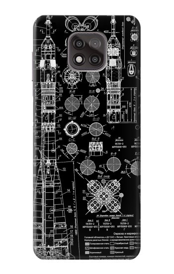 W3436 Apollo Blue Print Case Cover Custodia e Flip Case per Motorola Moto G Power (2021)