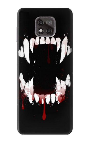 W3527 Vampire Teeth Bloodstain Case Cover Custodia e Flip Case per Motorola Moto G Power (2021)