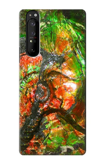 W2694 Ammonite Fossil Case Cover Custodia e Flip Case per Sony Xperia 1 III