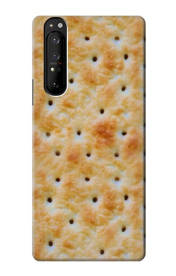 W2987 Cream Cracker Biscuits Case Cover Custodia e Flip Case per Sony Xperia 1 III